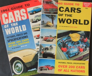 "Guide to Cars of the world" two Automobil-Yearbooks 1960/61 (6097)