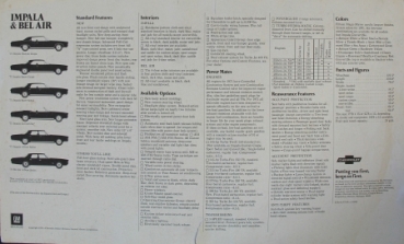 Chevrolet Impala Modelprogram 1971 Carbrochure (6122)