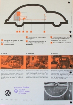 Volkswagen Beetle Modelprogram 1958 Saxomat Carbrochure (6126)