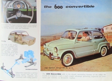 Fiat 600 Modelprogram 1956 Carbrochure (6191)
