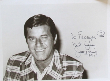 Jerry Lewis original signed autographcard 1977 (6206)