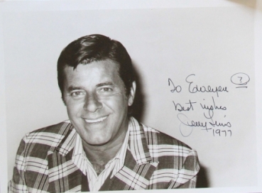 Jerry Lewis original signierte Autogrammkarte 1977 (6206)