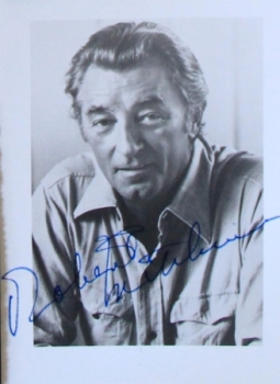 Robert Mitchum original signed autographcard 1978 (6214)