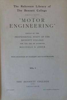 Jones "Motor Engineering" 2 Volumes Vehicletechnic 1912 (6224)
