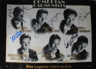 Vilsmaier "Comedian Harmonists" Movieposter with original Autographs by mainactords 1997 (6261)
