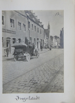 "Automobilreise 1912" handmade Photoalbum 1912 with original photos (6402)