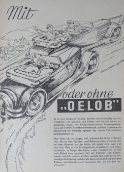 Oelob "Mit oder ohne Oelob" Tankstellen-Magazin 1934 (6432)
