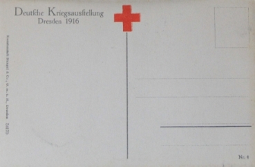 Fokker Flugzeug von Max Immelmann 1916 "Deutsche Kriegsausstellung" Postkarte (6491)