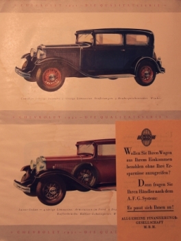 Chevrolet Modelprogram 1931 Carbrochure (7727)