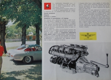 Lamborghini 350 GT Modelprogram 1964 Carbrochure (6534)