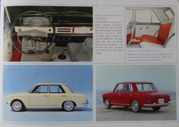 Datsun Bluebird Modelprogram 1964 Carbrochure (6540)