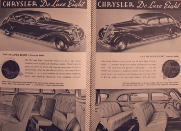 Chrysler Modelprogram 1936 Carbrochure (8717)