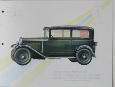 Fiat 514 Modelprogram 1930 Carbrochure (7425)