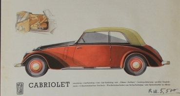 NSU Fiat 1500 Modelprogram 1938 Carbrochure (7434)