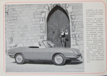 Fiat 850 Spider Modelprogram 1966 only Dealer-Brochure (7476)
