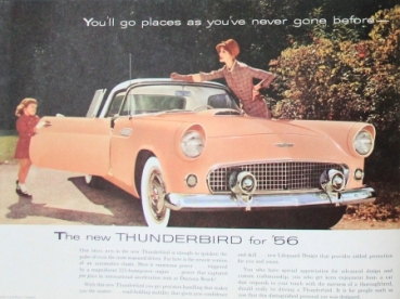 Ford Thunderbird Modelprogram 1956 Carbrochure (8107)