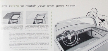 Ford Thunderbird Modelprogram 1956 Carbrochure (8621)