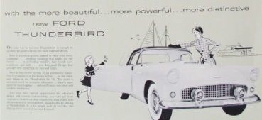 Ford Thunderbird Modelprogram 1956 Carbrochure (8621)