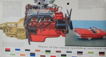 Ford Thunderbird Modelprogram 1957 Carbrochure (7332)