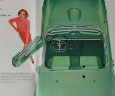 Ford Thunderbird Modelprogram 1957 Carbrochure (7332)