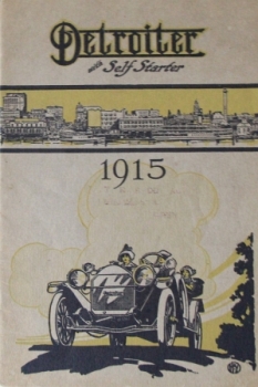 Detroiter Motor Company Modellprogramm 1915 Automobilprospekt (6725)