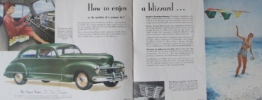 Hudson Commodore Modelprogram 1945 Carbrochure (6733)