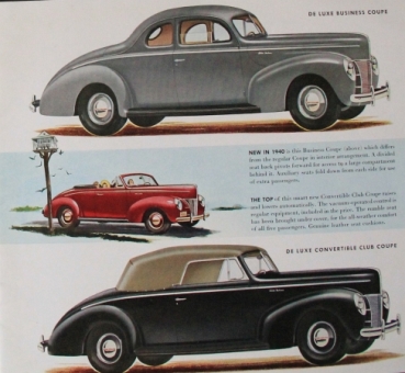 Ford Modelprogram 1940 Carbrochure (7868)