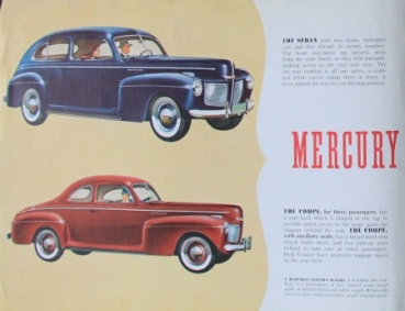 Ford Mercury 8 Modelprogram 1940 Carbrochure (7874)