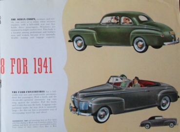 Ford Mercury 8 Modelprogram 1940 Carbrochure (7874)