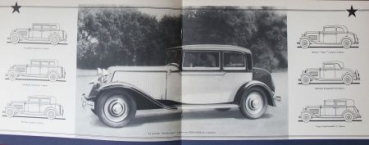 Renault Nervastella 8 Cylindres Modelprogram 1930 Carbrochure  (6787)