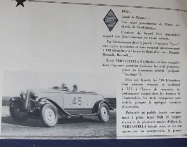 Renault Nervastella 8 Cylindres Modelprogram 1930 Carbrochure  (6787)