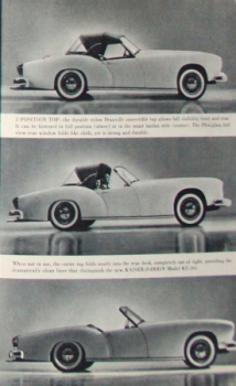 Kaiser Darrin Modelprogram 1953 Carbrochure (4021)