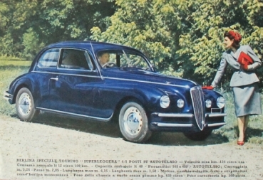 Lancia Aprilia Modellprogramm 1947 Automobilprospekt (8451)