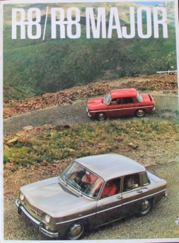 Renault 8 Major Modelprogram 1965 Carbrochure (6907)