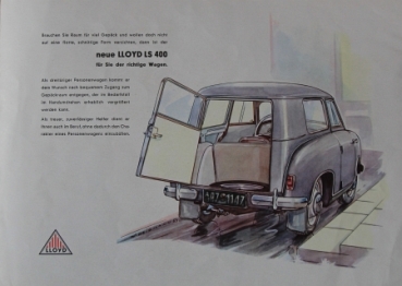 Lloyd Modelprogram 1953 Carbrochure (8463)