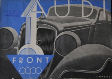 Audi Front Modellprogramm 1935 Automobilprospekt (7022)