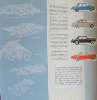 Mercedes-Benz Modelprogram 1958 Carbrochure (8940)