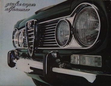Alfa Romeo Giulia Super Modelprogram 1965 Carbrochure (7102)