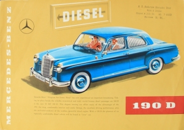 Mercedes-Benz 190 D Modelprogram 1959 Carbrochure (4094)