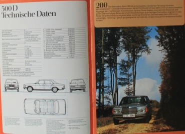 Mercedes-Benz Modelprogram 1975 Carbrochure (8891)