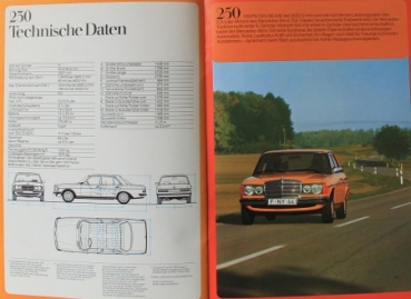Mercedes-Benz Modelprogram 1975 Carbrochure (8891)