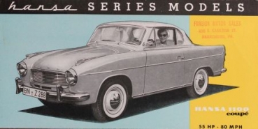 Goliath Hansa Modelprogram 1956 Carbrochure (7196)