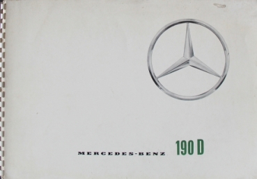 Mercedes-Benz 190 D Modelprogram 1959 Carbrochure (7622)