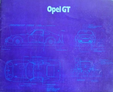 Opel GT Modellprogramm 1971 Automobilprospekt (7199)