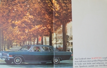 Opel Kapitaen Admiral Modelprogram 1966 Carbrochure (7982)