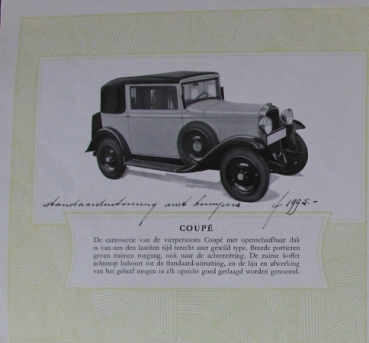 Opel 1,8 Liter Modelprogram 1931 Carbrochure (8173)