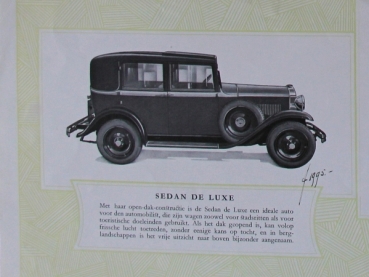 Opel 1,8 Liter Modelprogram 1931 Carbrochure (8173)