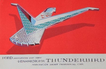 Ford Thunderbird Modellprogramm 1958 Automobilprospekt (7333)