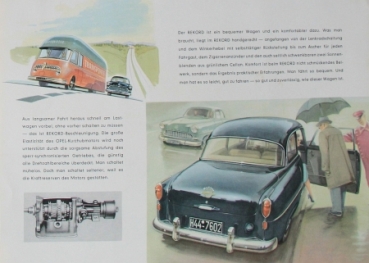 Opel Rekord Modelprogram 1956 Carbrochure (8216)