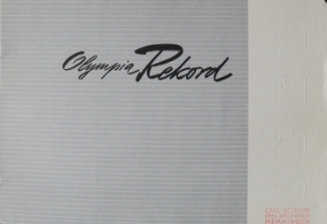 Opel Olympia Rekord 1953 Automobilprospekt (8218)